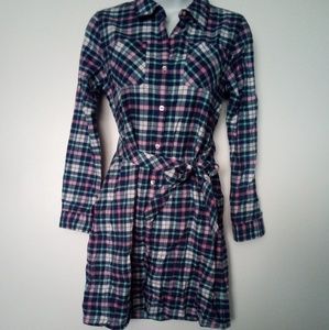 Vineyard Vines Size 12 Button Down Long Plaid Shir